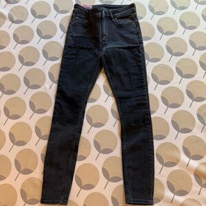 Acne Studios Bla Konst Stockholm Climb Black Patch Skinny Jeans